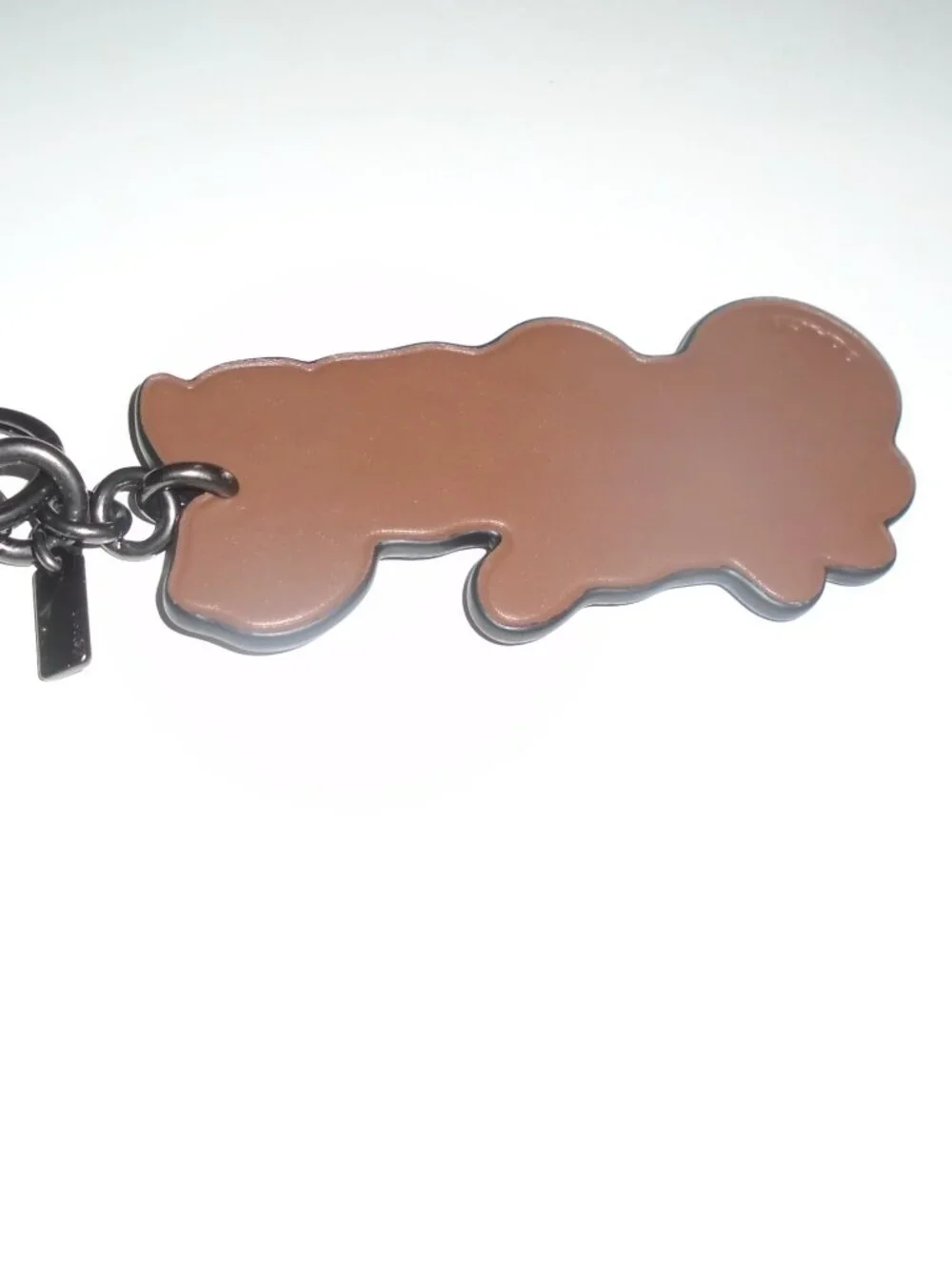 NEW COACH TATTOO CHELSEA LEATHER HORSE & CARRIAGE BAG CHARM KEYCHAIN RING 76959